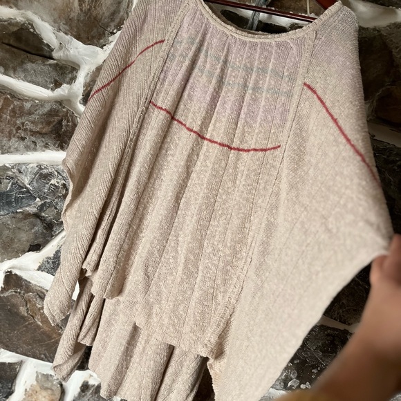FREE PEOPLE poncho sweater - Picture 2 of 5